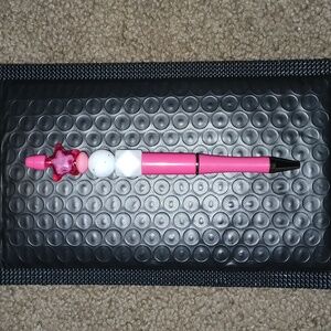 One of a kind custom beadable pens.